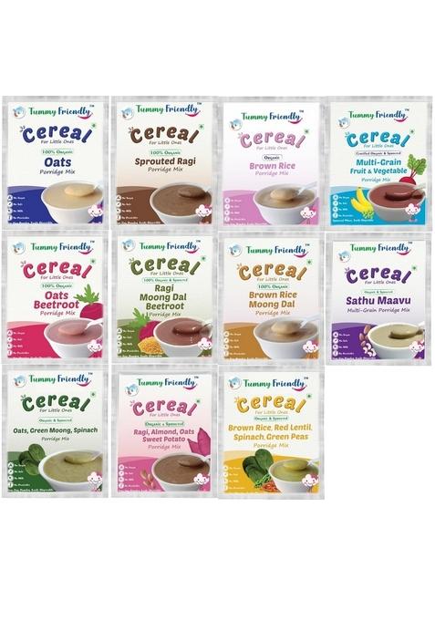 Tummyfriendly Foods Sprouted Porridge Mixes | Made Of Sprouted Ragi Powder, Sprouted Whole-Grains, Sprouted Pulses, Fruit, Vegetables And Nuts For Little Ones | No Sugar, No Salt, No Milk, No Chemicals, No Pesticides & No Gmo | Maximum Possible Nutrition 