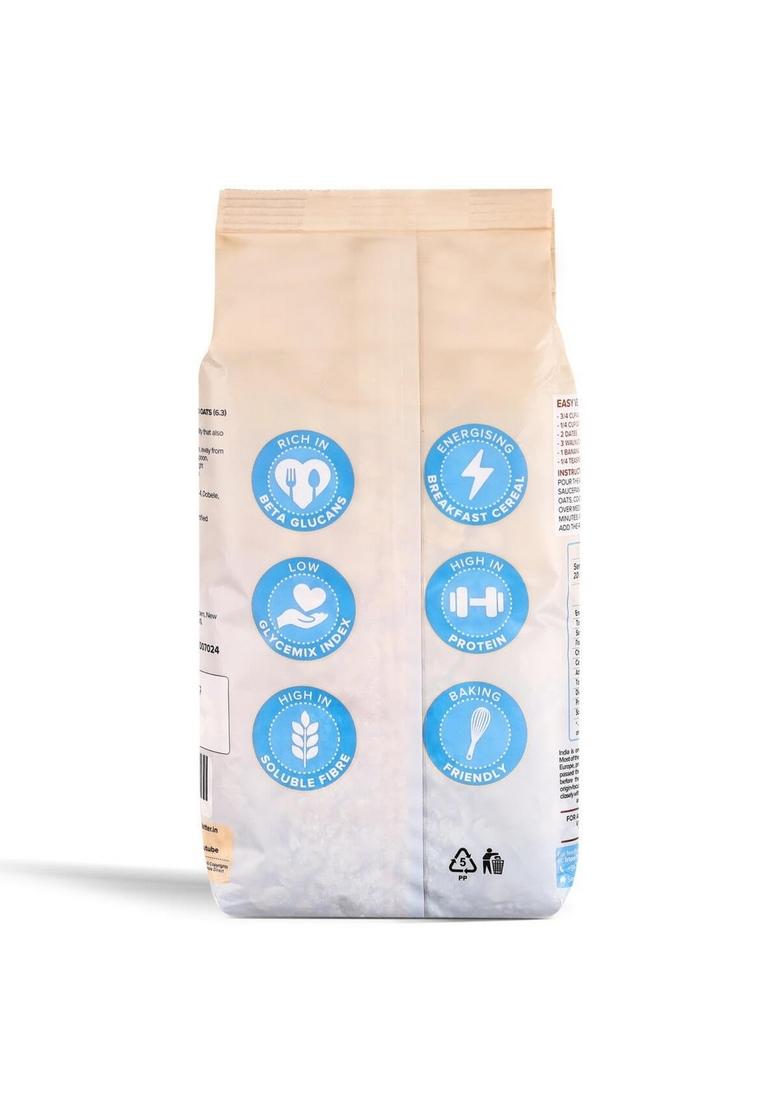 Urban Platter Rolled Oats, 500G (Whole-Grain Oats | High In Fiber & Protein | Healthy Breakfast Cereal)