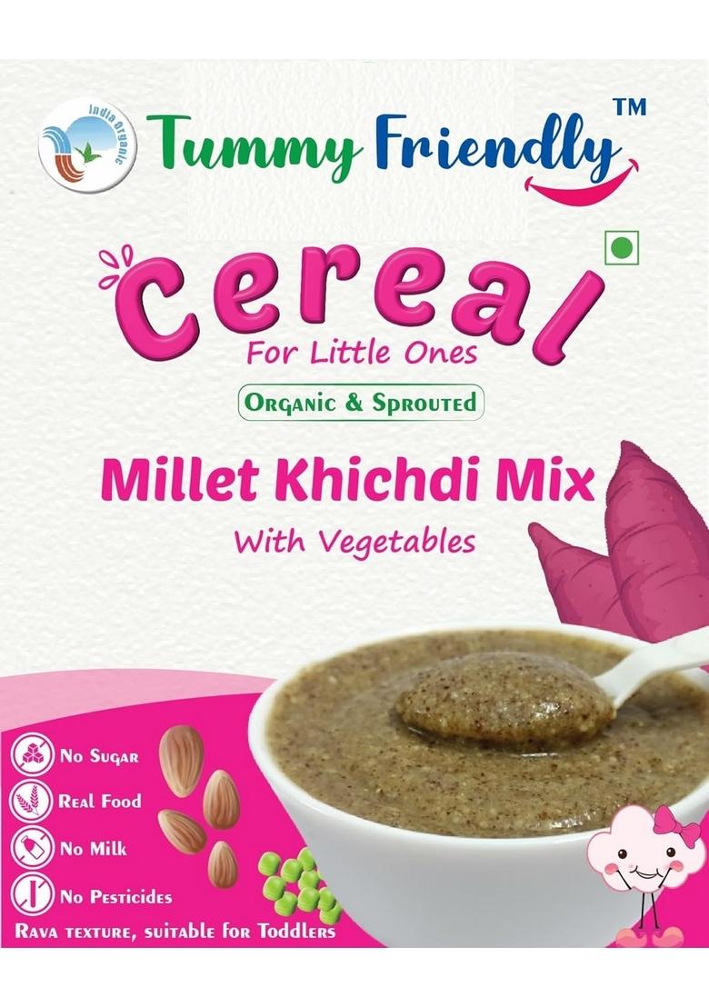 Tummy Friendly Foods Organic Millet Khichdi Mix With Vegetables For Toddler | Millet Khichdi Mix For Baby 1 Year Plus | Available In Trial Baby Packs Too | Shelf-Life 9 Month | 200G