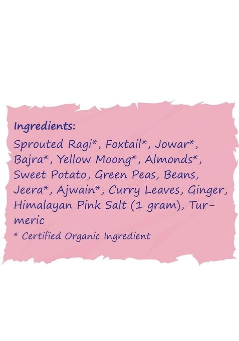 Tummy Friendly Foods Organic Millet Khichdi Mix With Vegetables For Toddler | Millet Khichdi Mix For Baby 1 Year Plus | Available In Trial Baby Packs Too | Shelf-Life 9 Month | 200G