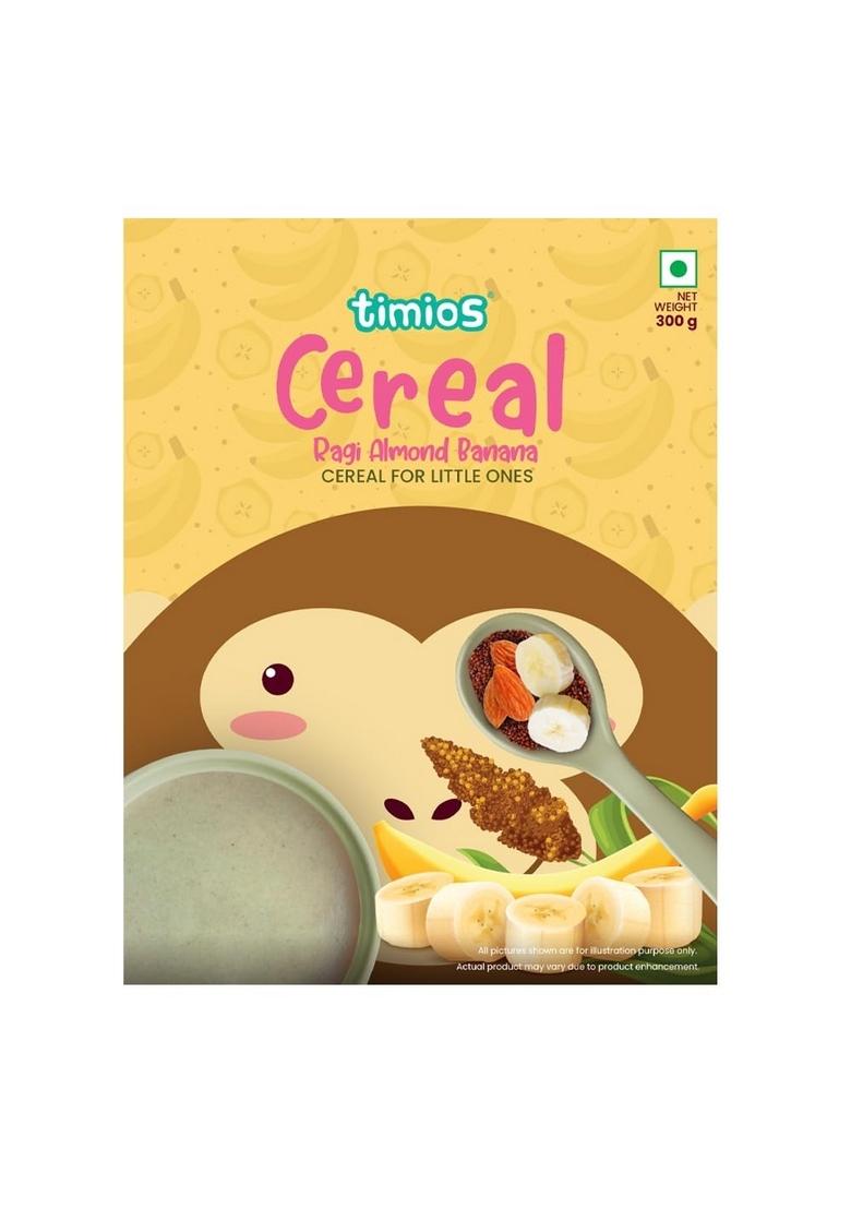 Timios Instant & Healthy Natural Ragi Almond & Banana Cereal With Milk Benefits