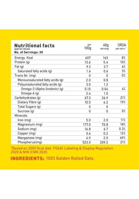 Yogabar Breakfast Oats And Muesli | Fruits And Nuts Muesli | Super Oats Premium Golden 100% Rolled Oats Combo Pack