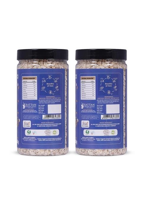 Nutriorg Organic Instant Oats 800G (Pack Of 2 X 400 Gm)