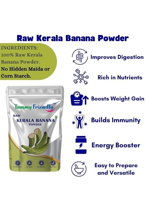 Tummy Friendly Foods Raw Kerala Banana Powder For Babies | Raw Nendran Banana Powder For Babies Kids Adults | Also Available In Trial Baby Packs | Shelf-Life 6 Month | Weight 200G (2X100G)