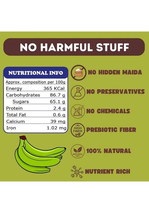 Tummy Friendly Foods Raw Kerala Banana Powder For Babies | Raw Nendran Banana Powder For Babies Kids Adults | Also Available In Trial Baby Packs | Shelf-Life 6 Month | Weight 200G (2X100G)
