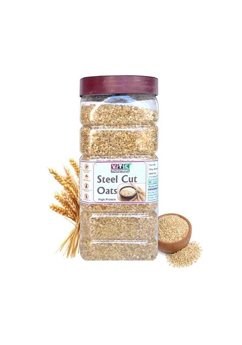 Vtc Mukhwas Organic Steel Cut Oats, Wholegrain, High In Fibre And Protein, Gluten Free, Breakfast Cereal For Weight Management (1.0 Kg)