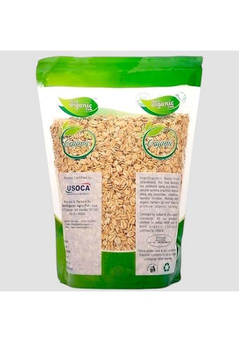Pearl Organic Fresh Rolled Oats 800Gm | Gluten-Free And Organic | Premium Golden Rolled Oats With No Added Sugar | Healthy Wholegrain Food For Weight Management, Energy & Heart Health | Ideal For Breakfast & Diet Plans