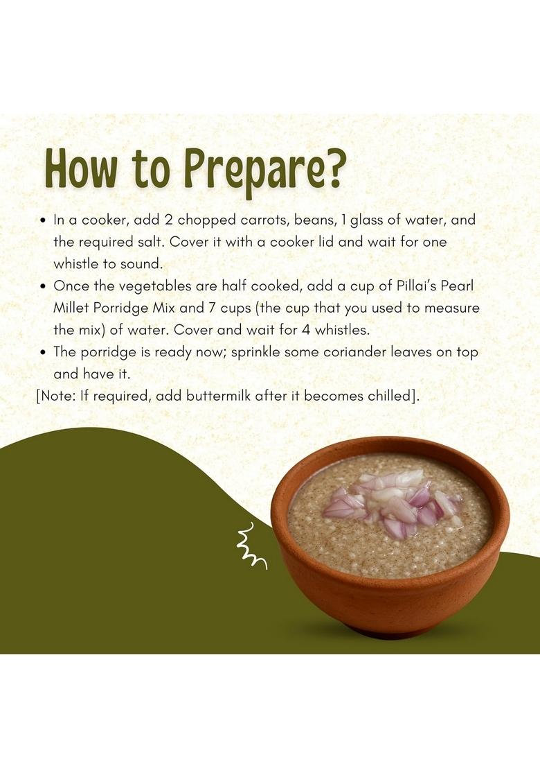 Rr Pillai'S Pearl Millet Porridge Mix
