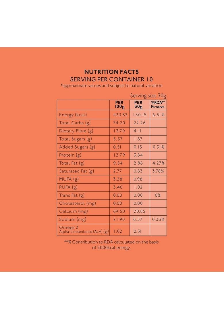 Nourish Organics Honey Crunch Muesli 300G Each Pack Of 2 | Healthy And Nutritious Breakfast Cereals With Whole Nuts | No Refined Sugar | Clean Label