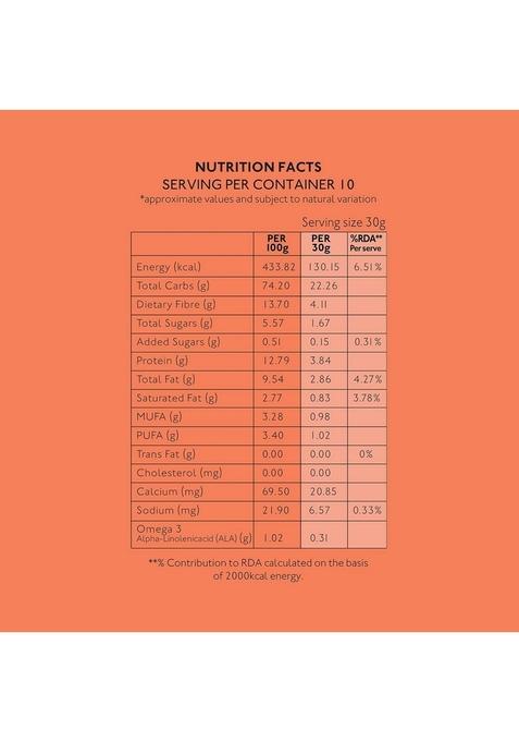 Nourish Organics Honey Crunch Muesli 300G Each Pack Of 2 | Healthy And Nutritious Breakfast Cereals With Whole Nuts | No Refined Sugar | Clean Label