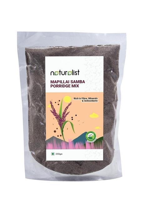Naturalist 350Gm Mapillai Samba Porridge Mix | 100% Natural | Red Rice Flour | Mappillai Samba Arisi Maavu| Fibre, Minerals And Antioxidants Rich Healthy Meal- 350 Grams