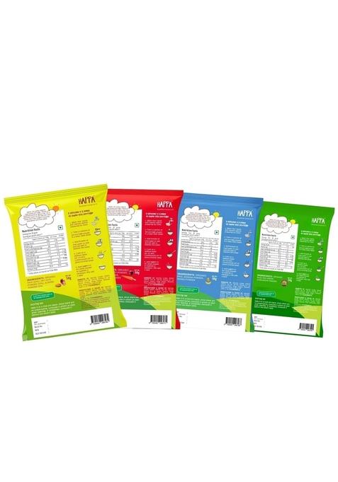 Happa Ragi Cereal For Babies | Only 3 Ingredients | No Sugar, Oil, Milk Powder, Flavours Or Colours | Traditional Porridge Recipe | Cooks In 3 Minutes | Stage 2 (6 Months+) | Pack Of 4 (50G Each)