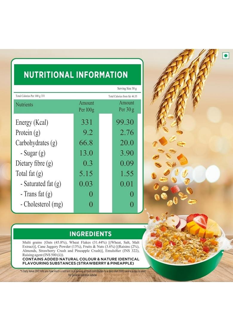 Kwality Rcb Muesli Mixed Fruit Super Saver Pack 700G | Mixed Fruit | Zero Cholesterol & Trans Fat | No Added Refined Sugar | Healthy Food & Breakfast Cereal