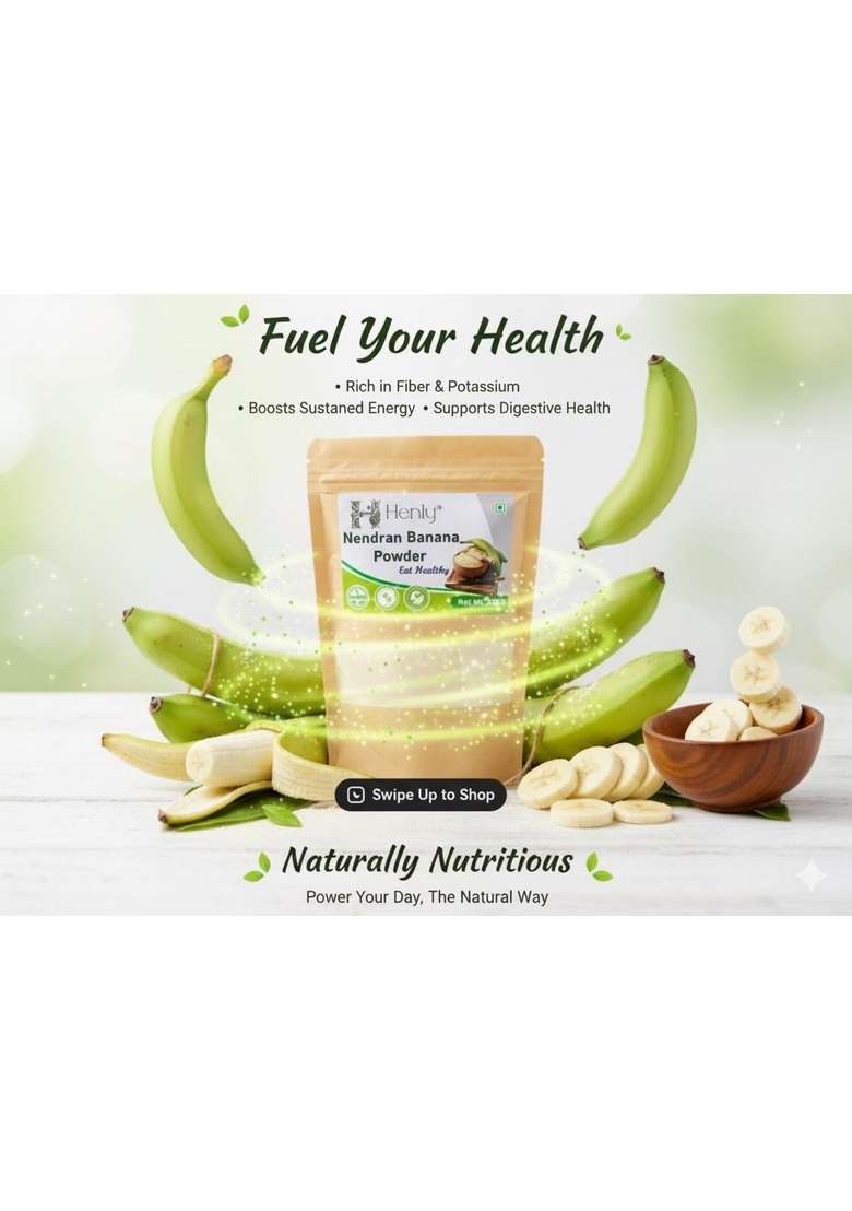 Henly Nendran Banana Powder, Natural Health Supplement, 200G, Eat Healthy - Indya
