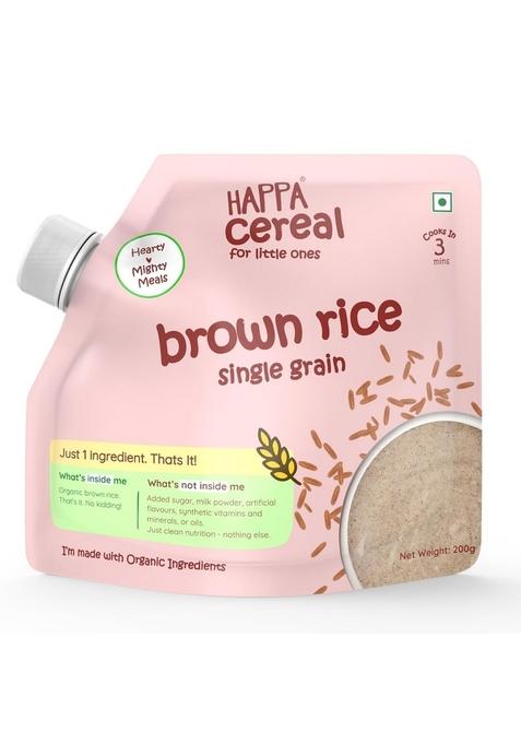 Happa Organic Food Brown Rice Porridge Mix Cereal 200 Gm