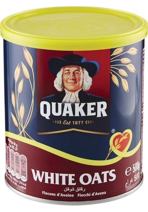 Quaker White Oats Tin, 500G