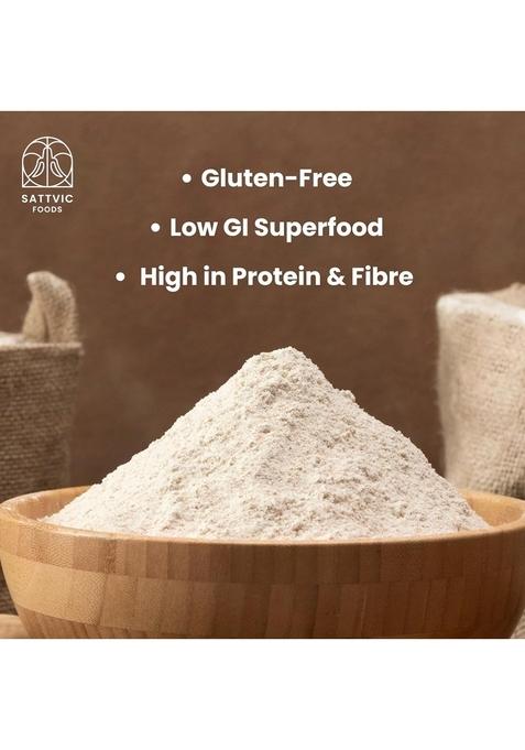 Sattvic Foods Oat Flour/Atta (750 G) | Stone Ground From Whole Grain Oats, Gluten-Free, Low-Gi Superfood, High In Protein & Fibre | Use In Baking, Rotis, Chilla And Flour Blends