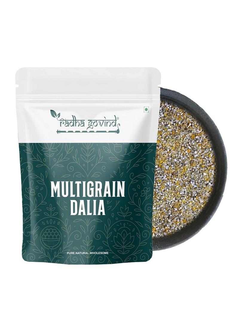 Radha Govind Organic Multigrain Dalia | Mix Grain Oatmeal 1000 Gram, Certified Organic