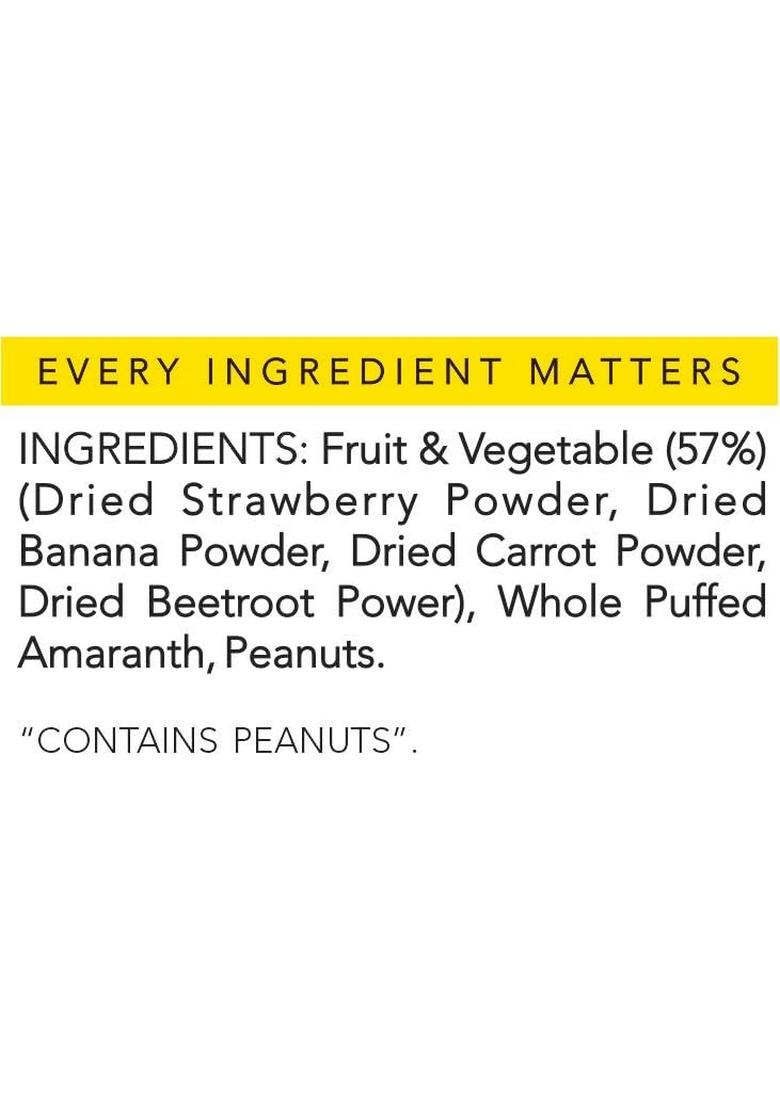 Thenibblebox Amaranth Millet Cereal (Strawberry) 300G, No Added Sugar. All Natural. Vegan.