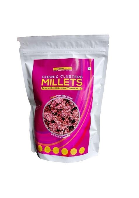 Thenibblebox Amaranth Millet Cereal (Strawberry) 300G, No Added Sugar. All Natural. Vegan.