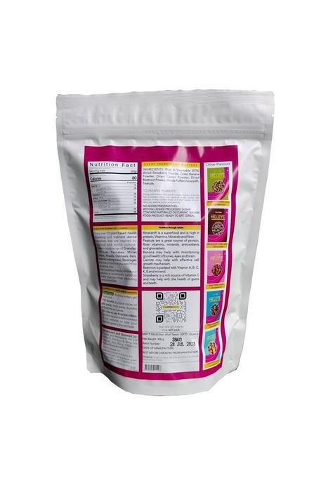 Thenibblebox Amaranth Millet Cereal (Strawberry) 300G, No Added Sugar. All Natural. Vegan.