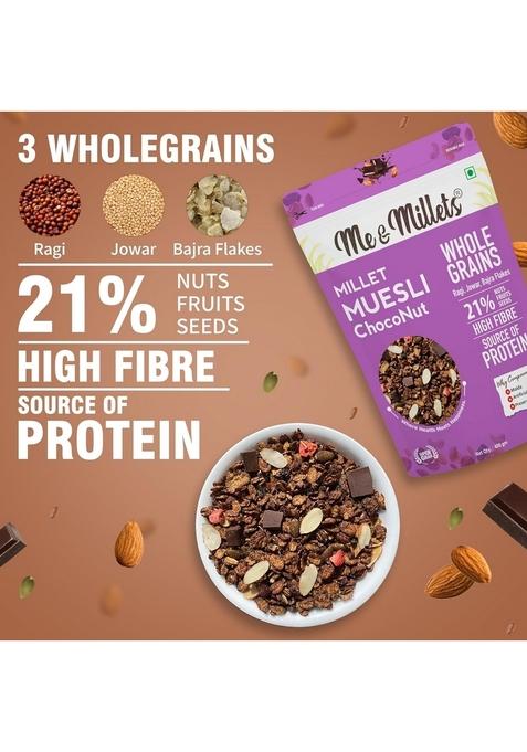 Me & Millets Millet Muesli Chocolate And Nuts (400 G)