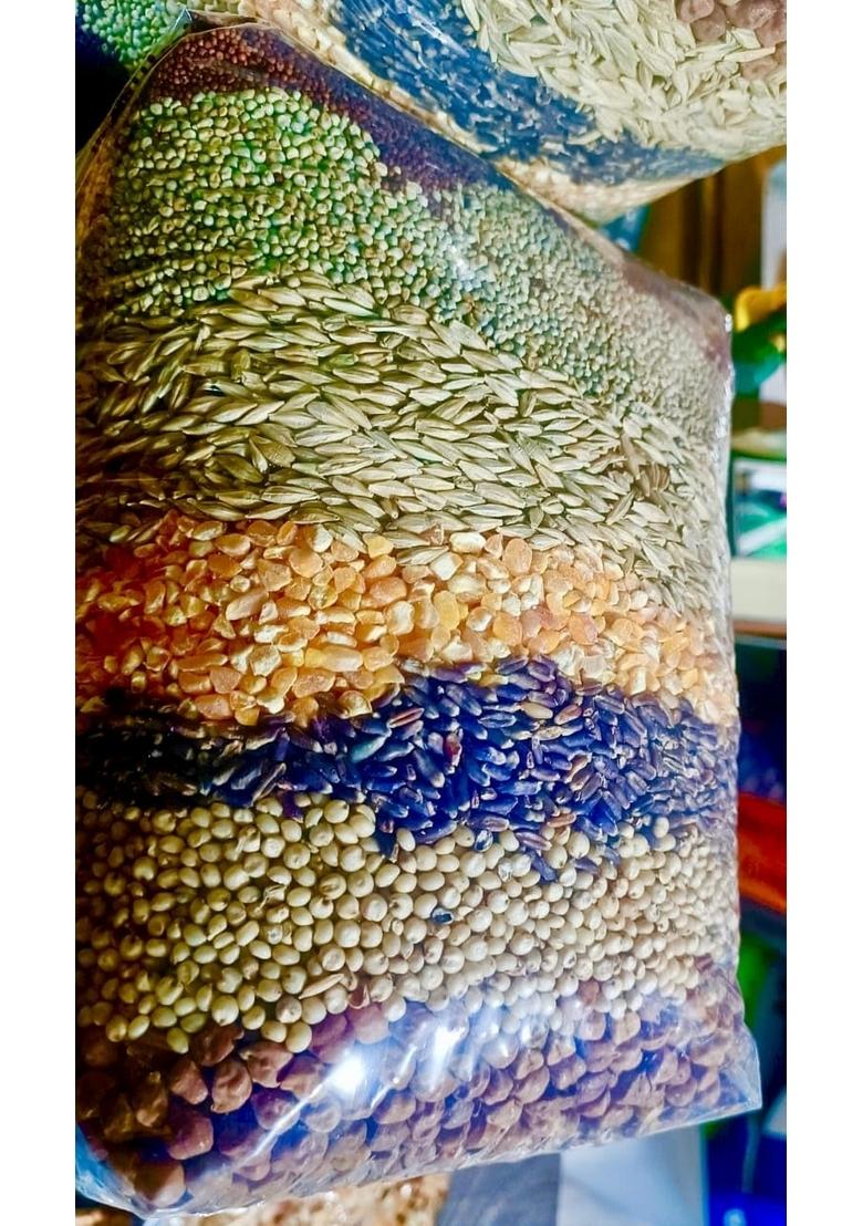 Lakshmi Product'S Organic Multi Whole Grain Combo Pack, High Protein, Includes Ragi, Bajra, Jokara, Maize, Black Wheat, Jowar, Chickpeas(Chana) For Nutritious Diet (3.5 Kg Pack)