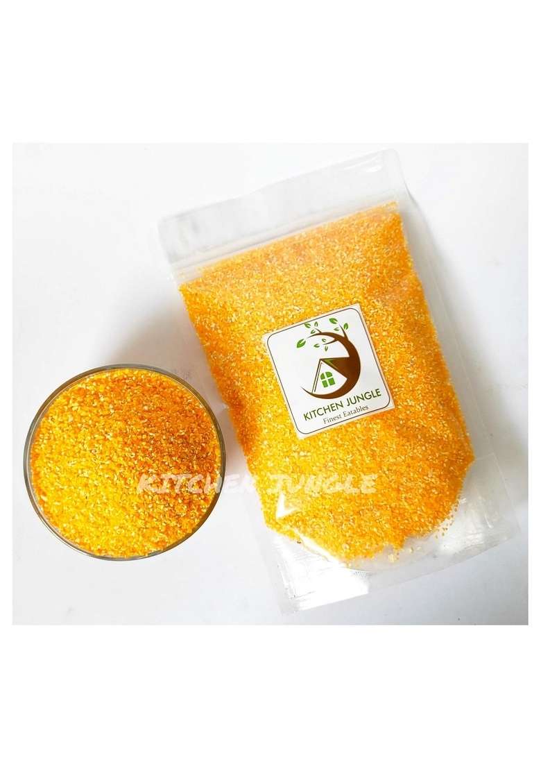 Kitchen Jungle Makki/Makai Ka Daliya (Gluten Free.Naturally Farmed,Low Glycemic) (400 Grams) - Indya