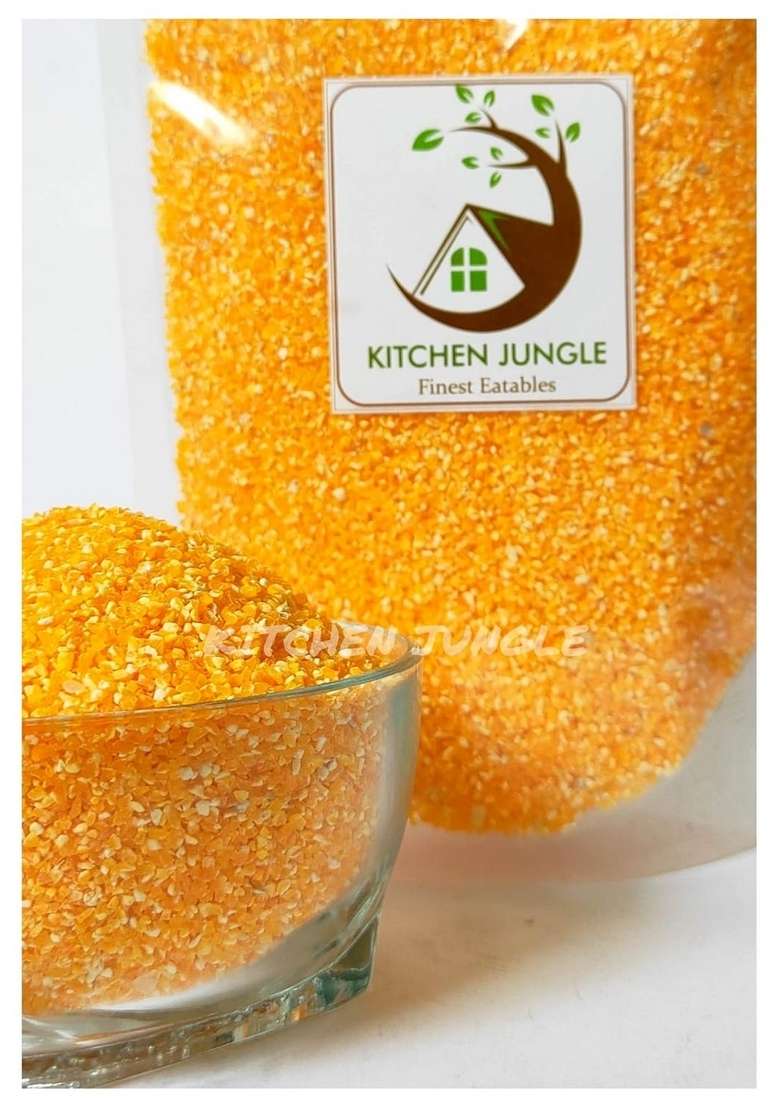 Kitchen Jungle Makki/Makai Ka Daliya (Gluten Free.Naturally Farmed,Low Glycemic) (400 Grams) - Indya