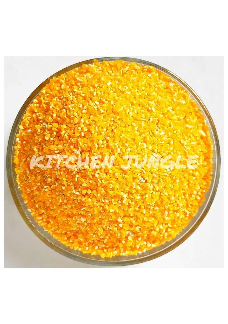 Kitchen Jungle Makki/Makai Ka Daliya (Gluten Free.Naturally Farmed,Low Glycemic) (400 Grams) - Indya