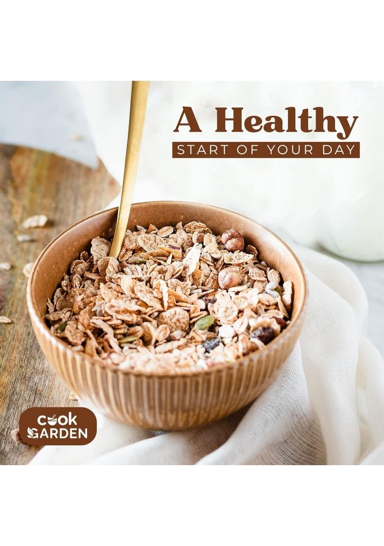 Cookgarden Natural Rolled Oats 1Kg | Healthy Breakfast | 100% Wholegrain | Diet Food