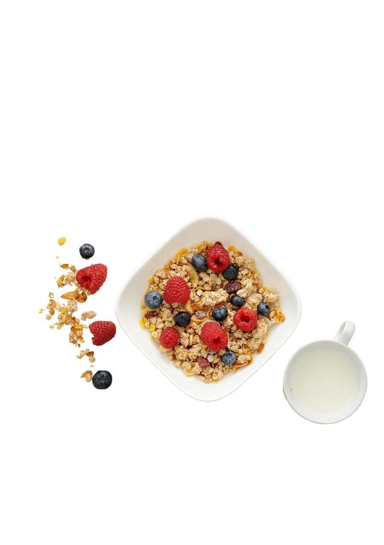 Dr. Gluten Riddz Classic Muesli 400Gms | 80% Whole Grain Oats With Ragi & Jowar, 18% Seeds & Berries | Gluten Free | Rich In Protein, Fibre & Iron | Sweetened With Date Syrup | Breakfast Cereal - Indya