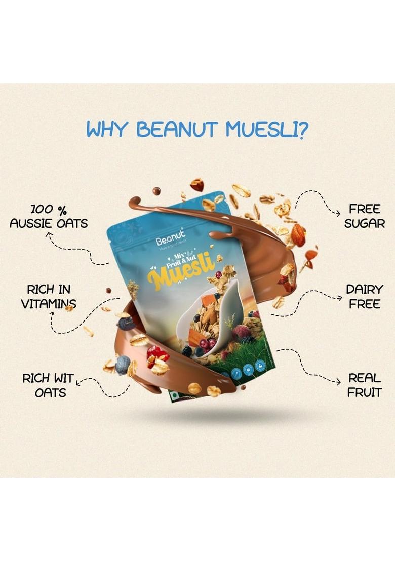 Beanut Muesli Mix Fruit & Nuts