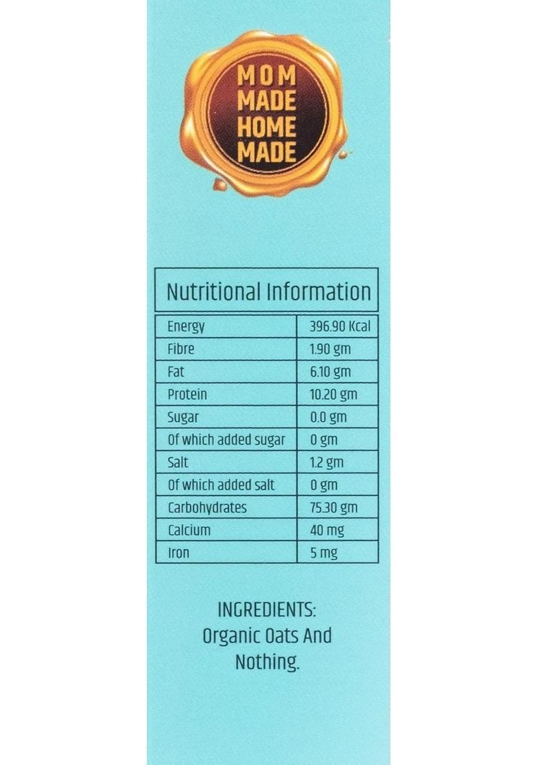 Num Num Organic Instant Oats | No Salt, No Sugar Oatmeal Cereals | Healthy First Solids Baby Food Cereal | No Milk Powder | 200G Pack