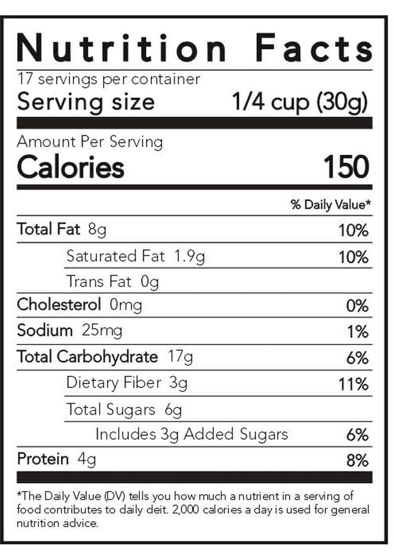 Thenibblebox Coffee Cacao Carnival Granola 500G, Jar [36% Dry Fruits, Gluten Free, Plant Based/Vegan Friendly, No Preservatives/Additives] - Indya