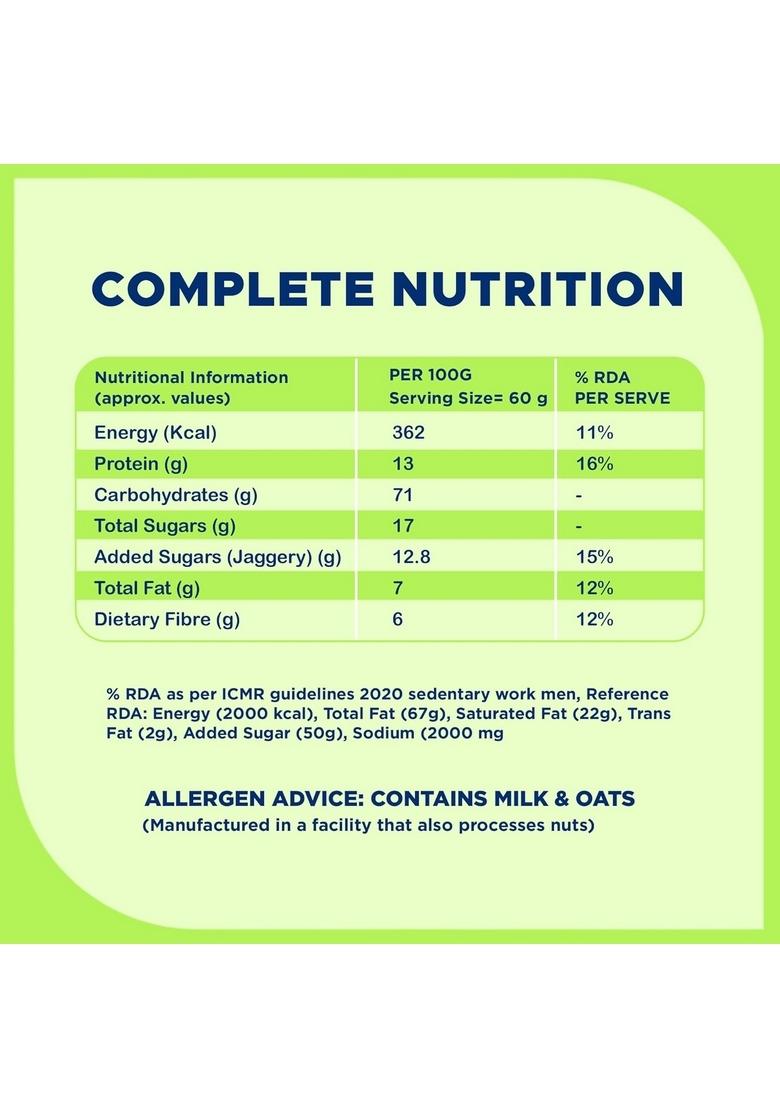 Pro To Grow Fitbhim Instant Ready To Eat Jaggery Breakfast Oats (60G) | Enriched With Bhim Banana, Rich In Fibre With No Refined Sugar | Promotes Heart Health & Supports Healthy Digestion (Pack Of 5)