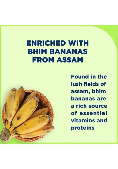 Pro To Grow Fitbhim Instant Ready To Eat Jaggery Breakfast Oats (60G) | Enriched With Bhim Banana, Rich In Fibre With No Refined Sugar | Promotes Heart Health & Supports Healthy Digestion (Pack Of 5)