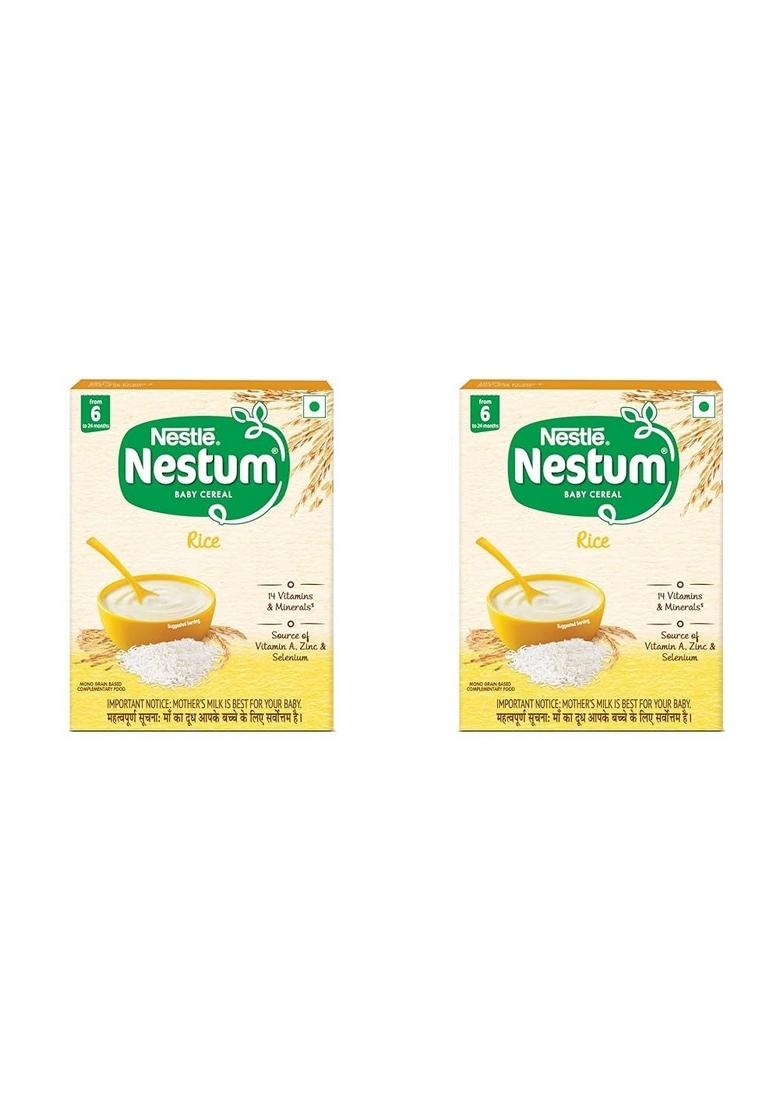 Nestum Baby Cereal – From 6 To 12 Months, Rice, 300G Bag-In-Box Pack (Pack Of 2)
