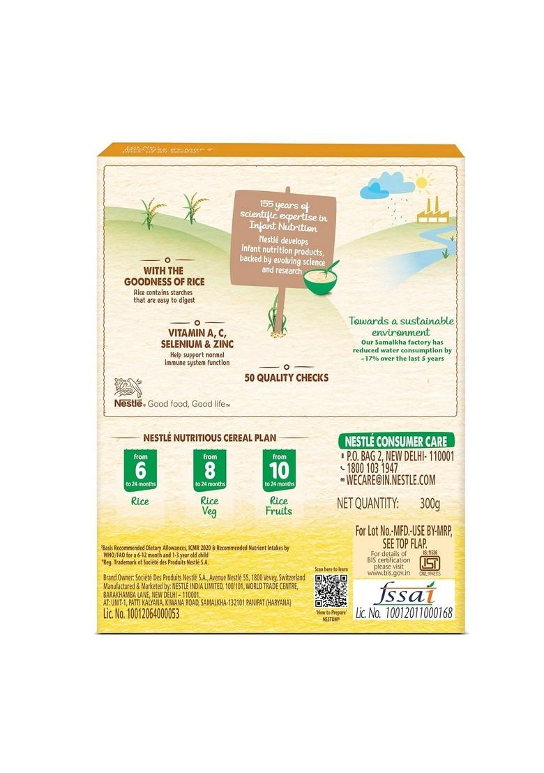 Nestum Baby Cereal – From 6 To 12 Months, Rice, 300G Bag-In-Box Pack (Pack Of 2)