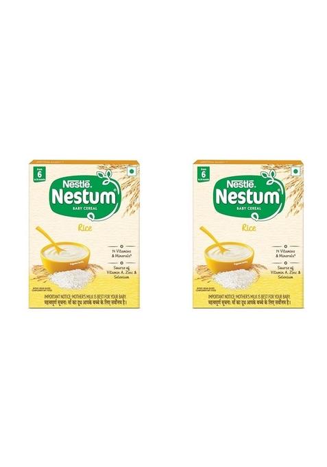 Nestum Baby Cereal – From 6 To 12 Months, Rice, 300G Bag-In-Box Pack (Pack Of 2)