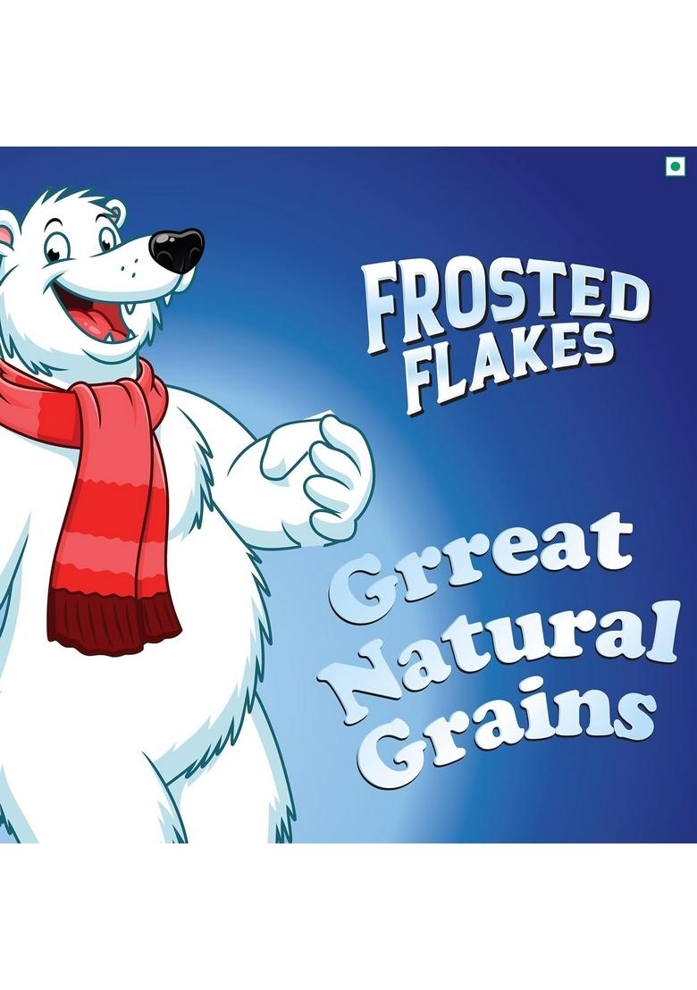 Kwality Frosted Flakes 1Kg | Made With Golden Corns | 99% Fat-Free | Natural Source Of Vitamins & Iron | High Protein & Fiber | Healthy Breakfast Cereal