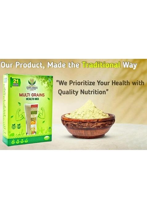 Multi Grains Health Mix Powder 800G | 21 Natural Ingredients | 100% Natural, Tasty & Nutritious | Rich In Fiber & Protein (Pack Of 2)