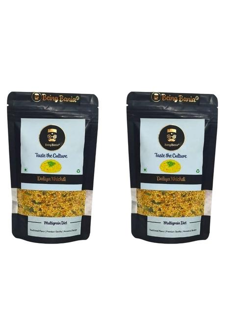 Being Bania Premium Multigrain Daliya, 210G | 100% Natural | High Fiber With Rolled Oats And 8+ Grains | Healthy Dalia Khichdi | Diet Food For Healthy Life (Pack Of 2)