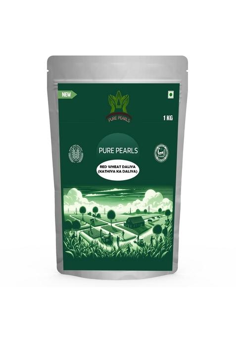 Purepearls Kathiya Wheat Daliya -1Kg | Red Wheat Daliya | Kathiya Gehu Porridge |Weight Loss | Rich In Fiber And Protein | 1Kg