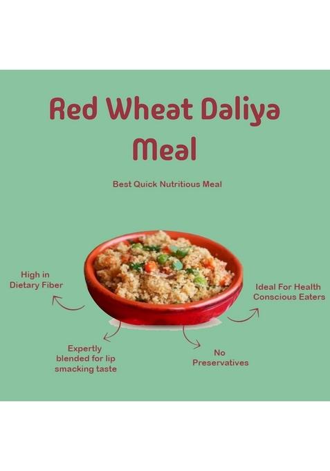 Purepearls Kathiya Wheat Daliya -1Kg | Red Wheat Daliya | Kathiya Gehu Porridge |Weight Loss | Rich In Fiber And Protein | 1Kg