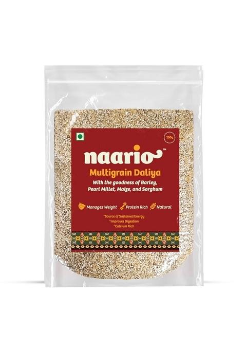 Naario Multi Millet Porridge | Ready-To-Cook Daliya With Bajra, Jowar, Barley, Ragi, Maize | Diabetic-Friendly, Gluten-Free, High-Fiber Breakfast | 100% Natural And Preservative-Free 250G