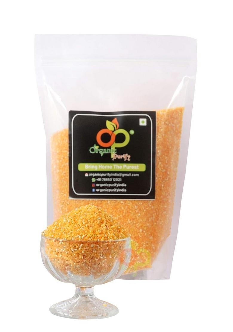 Organic Purify Makki Daliya 400Gm | Makai Ka Daliya (Gluten Free.Naturally Farmed,Low Glycemic)