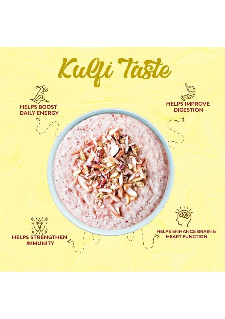 My Herbal Remedies Talbina Kulfi Taste | Nutritious Barley-Based Islamic Breakfast | Dry Fruits Enriched | 550G | Rich In Fiber, Protein & Essential Nutrients | Ideal For Kids & Adult | Talbina - Indya