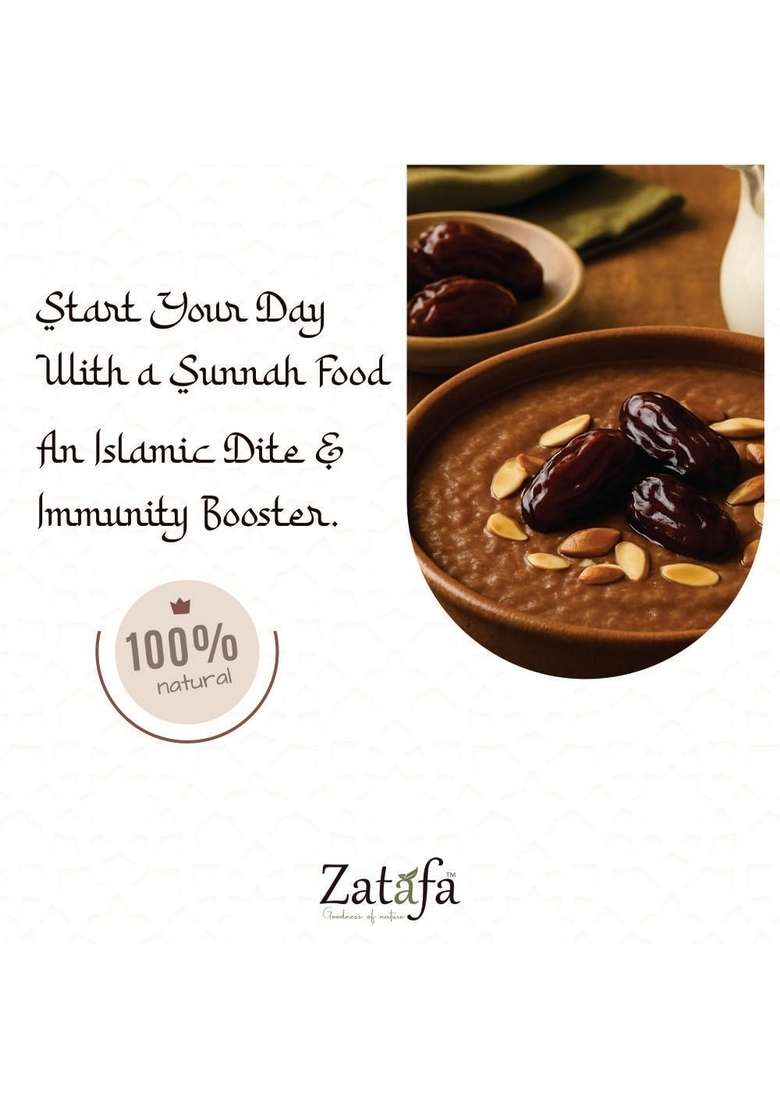 Zatafa Talbina Chocolate Flavour | Healthy Barley Porridge Mix With Almonds & Chocolate | Natural Energy Drink For Kids & Adults | 100% Vegetarian (500G) - Indya