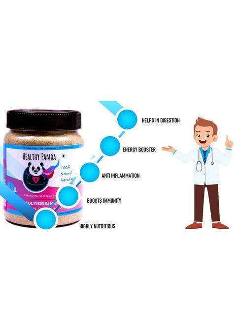 Healthy Panda Organic Multigrain Dry Fruit Porridge/Sprouted Dry Fruit Porridge, Cereal Based Porridge, Natural Sprouted